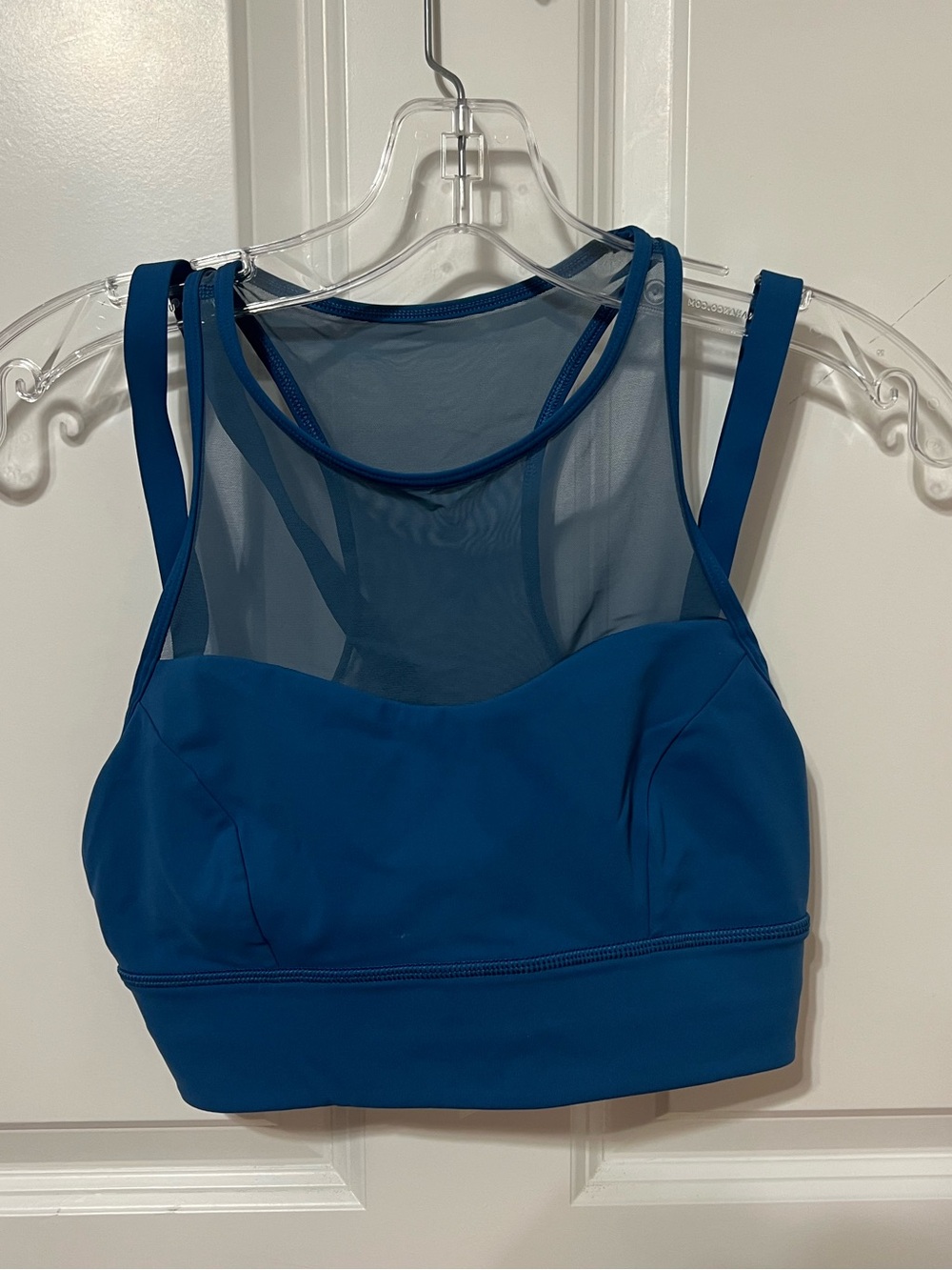 lululemon athletica Blue High-Neck Mesh Sports Bra